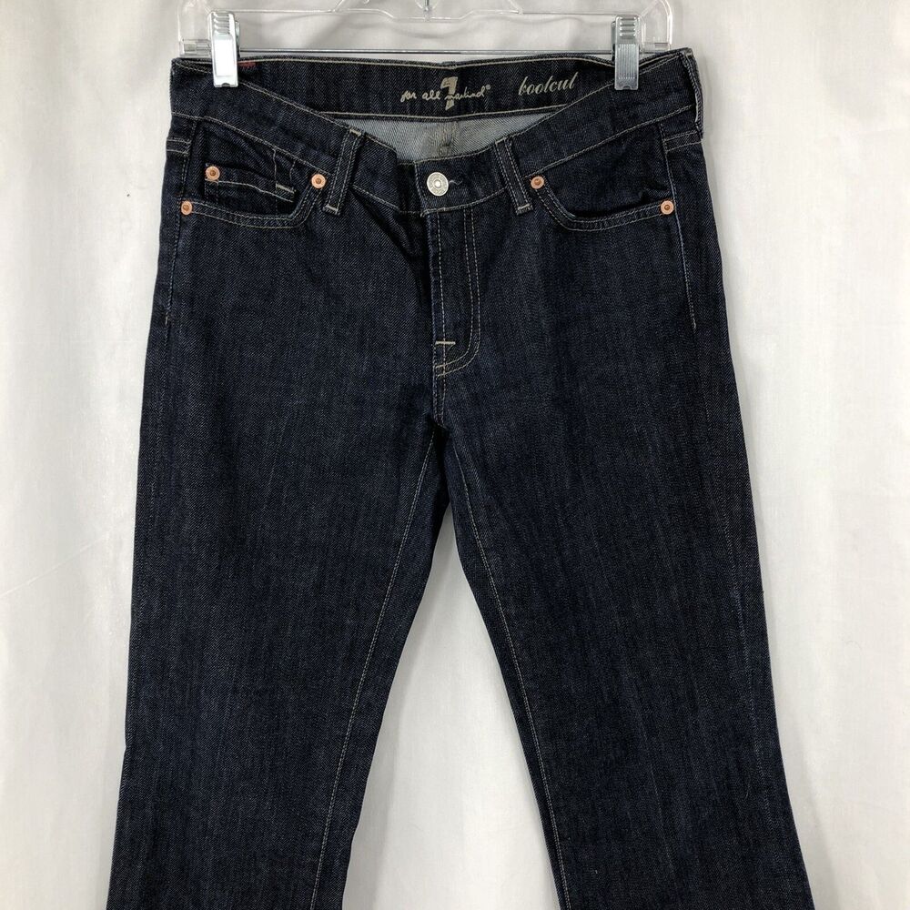 7 for all Mankind Women's Bootcut Dark Wash Denim Blue Jeans U075080U-080U 29